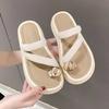 Fashion Thick Women's Slippers and Ladies Sandals Outside Clappers Slides Vip Elegant Fashionable High Quality New Collection 39 Shoes