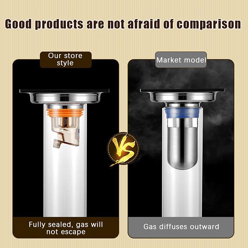 Gravity-Induction Floor Drain-Core Toilet Deodorant Anti-Odor No Smell Bathroom Toilet Sewer Shower Drain For Bathtub Kitchen