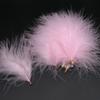 FeatherVelvet Feathers with Metal Clip Buckle, Turkey Plumas, DIY Feather Jewelry, Craft, Dream Catcher, Decoration Material, 10-12cm