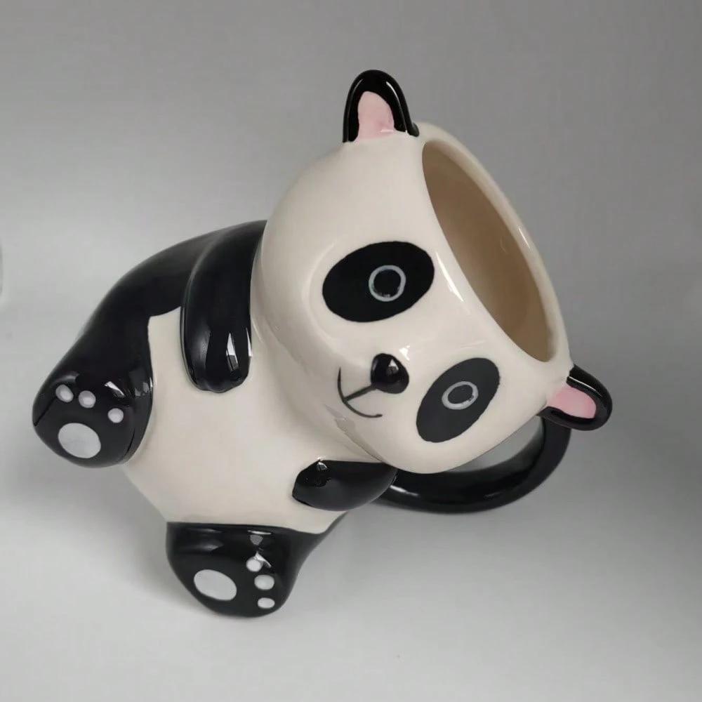 1pc Creative Panda Coffee Cup, Handmade Large Capacity Milk Cup, Animal Themed Juice Cup, Birthday, Christmas, Valentine's Day Gift Back To School