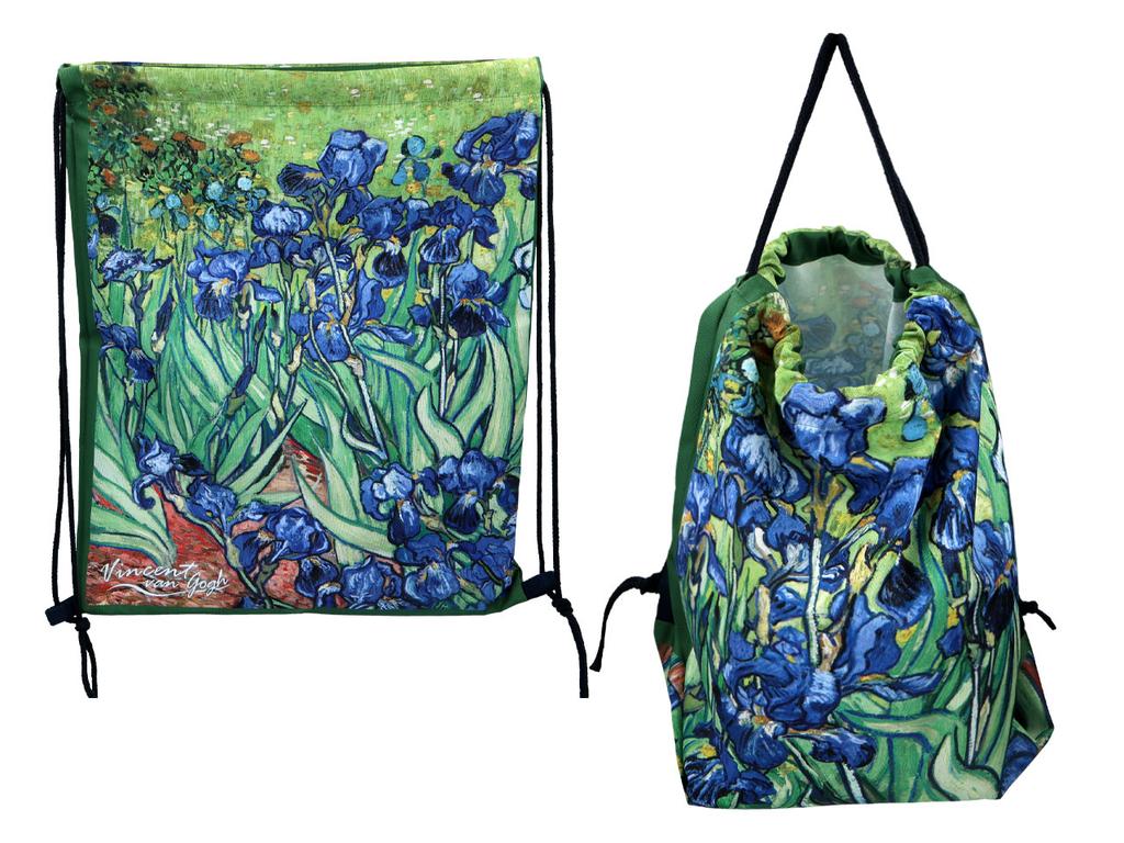 Backpack Van Gogh Irises Painting Art Gift Carmani