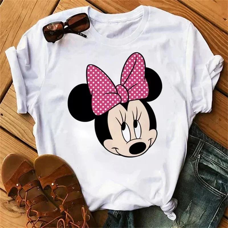Fashion Cartoon Graphic Printed T-shirt Cute Casual O-Neck Short Sleeves T Shirt Streetwear Y2k Clothes Tops Tees