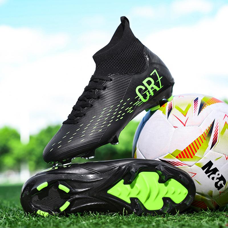 New High-Top Football Shoes, Special Training Shoes For Men And Women And Adolescents, Non-Slip And Breathable Actual Combat Football Shoes For Men