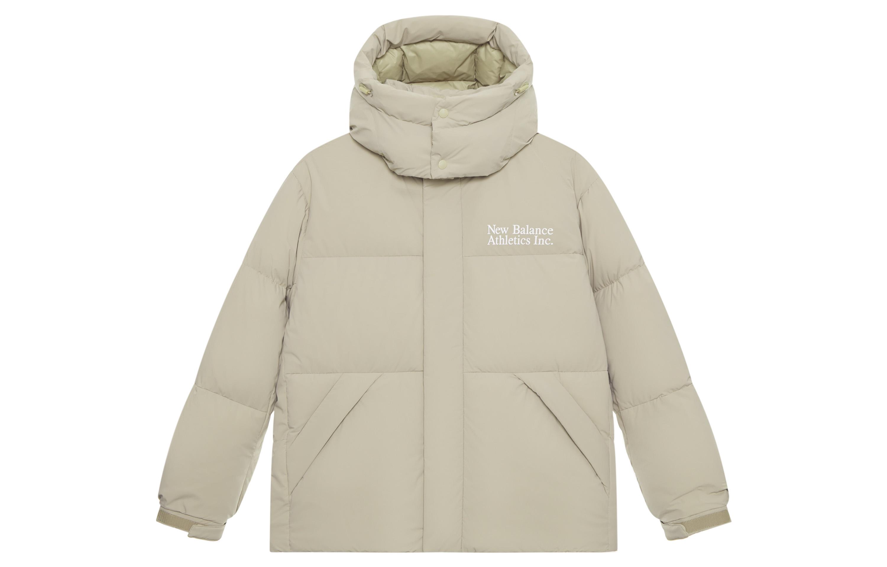 

New Balance Retro Sports Collection Large Pocket Design Duck Down Jacket Unisex Dark Khaki NPE41011-DB XL