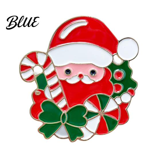 Alloy Santa Claus Pin Zinc Brooch Enamel Cartoon Father Christmas