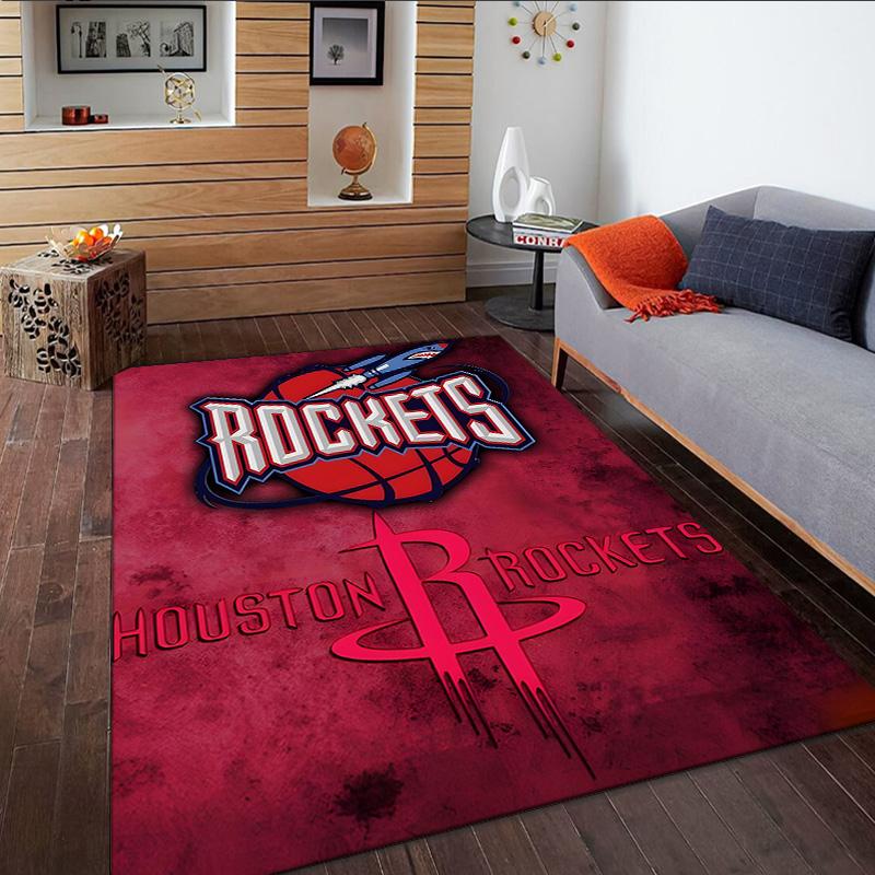 basketball Pride Rockets Carpet, Kitchen Rugs, Yoga Mat, Non-Slip Mats, Rug for Bathroom, Living Room bedroom, Camping Rugs Christmas Gift