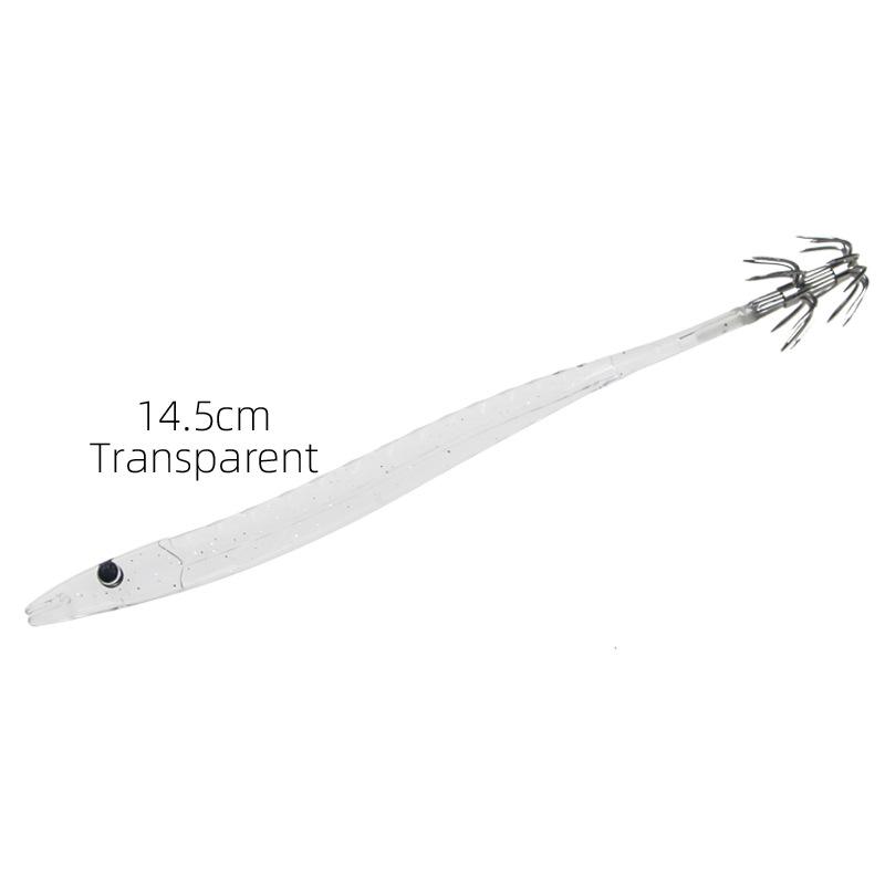 5Pcs Fishhook Squid Fishing Hooks Blowtorch Octopus Hook Octopus Cuttlefish Squid Strong Luminous Simulated Shrimp Jig Lure 5pcs