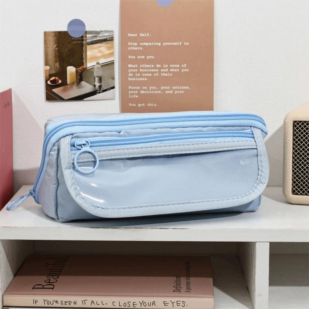 Large Capacity Pen Bag Back To School Stationery Organizer New Stationery Bag School Office