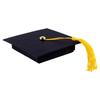 1pcs Elegant Black Graduation Candy Box Creative Bachelor's Hat Gift Sugar Chocolate Box With Tassel Graduation Party Decoration