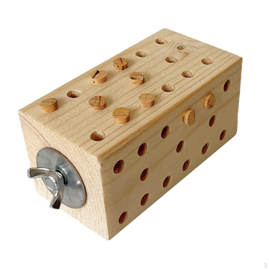 Ptačí dřevěné kostky k žvýkání, Hračky na kousání pro malé zvířata pro andulky,