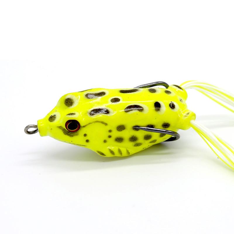 5g8g12g Frog Crank Fishing Baits Super Soft Double Hook Design Artificial Floating Multicolor