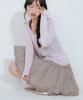Mellotoli Check Tiered Mini Skirt (Brown)