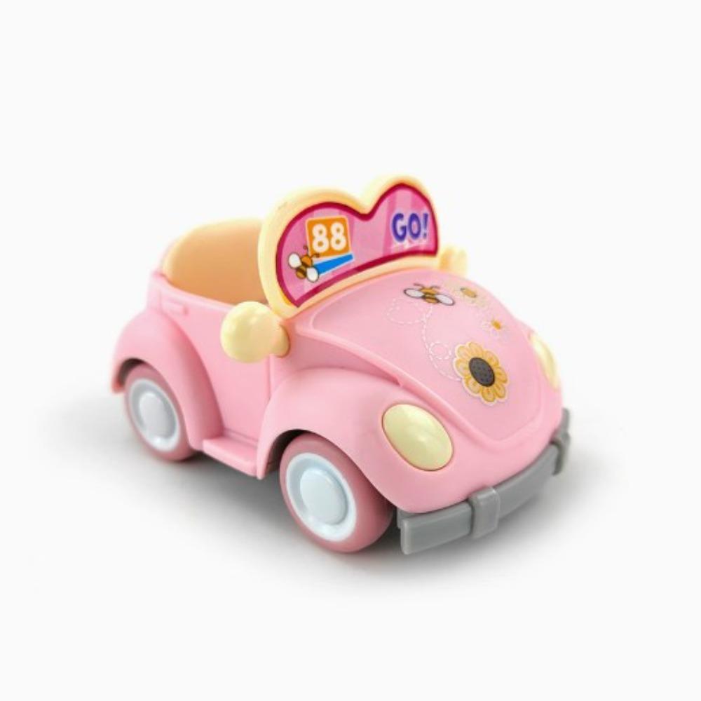 

Purple Q Mini Forest Family Car Cartoon Miniature Furniture Motorcycle Pull Back Convertible Car