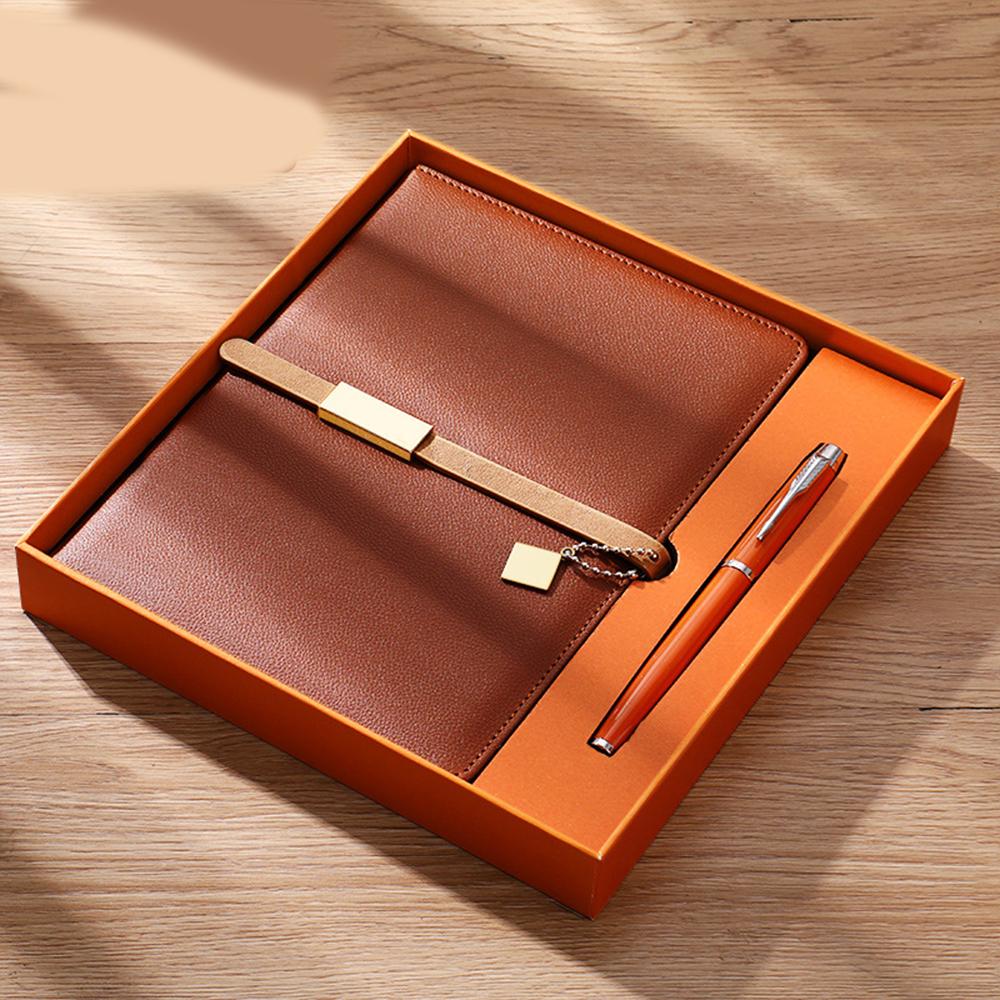 (Logo lze gravírovat) Obchodní zápisník A5 s přezkou, studentský zápisník, zápisník z jednání s dárkovou krabičkou, diář, zápisník předmětů