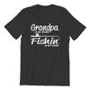 Fishing Grandpa funny TShirt for Men Cotton Novelty  100 cotton mens graphic tshirts Big Size t shirts for men