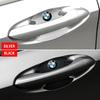 4 PZ Adesivo Protezione Maniglia Porta Auto in Fibra di Carbonio Emblema Accessori per BMW Serie 3 4 5 7 GT X1 X3 X4 X5 X6 F15 F16 F18 F10