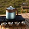 Large Capacity Titanium Teapot with Tea Leaf Separator and Thermos Flask Function