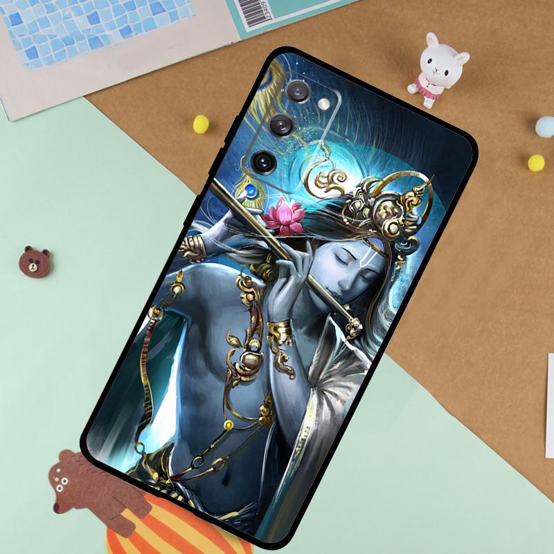 Indisk Gud Lord Krishna Mjukt Fodral För Samsung Galaxy S24 Ultra S9 S10 S20 S22 S21 Plus S23 FE S25 Ultra Funda Cover