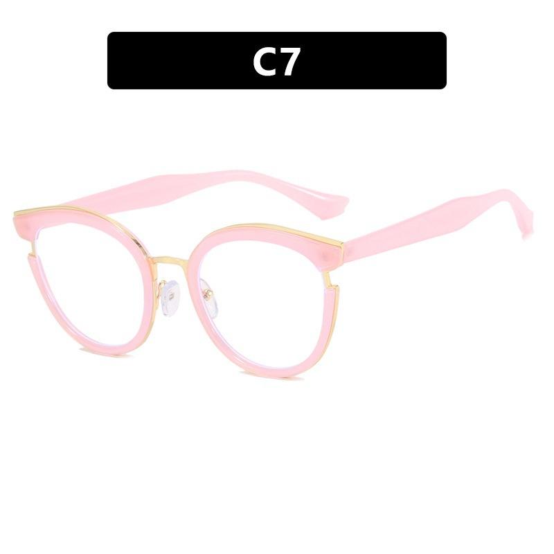 New light luxury anti-blue glasses, classic workplace commuting, daily plain and versatile flat glasses