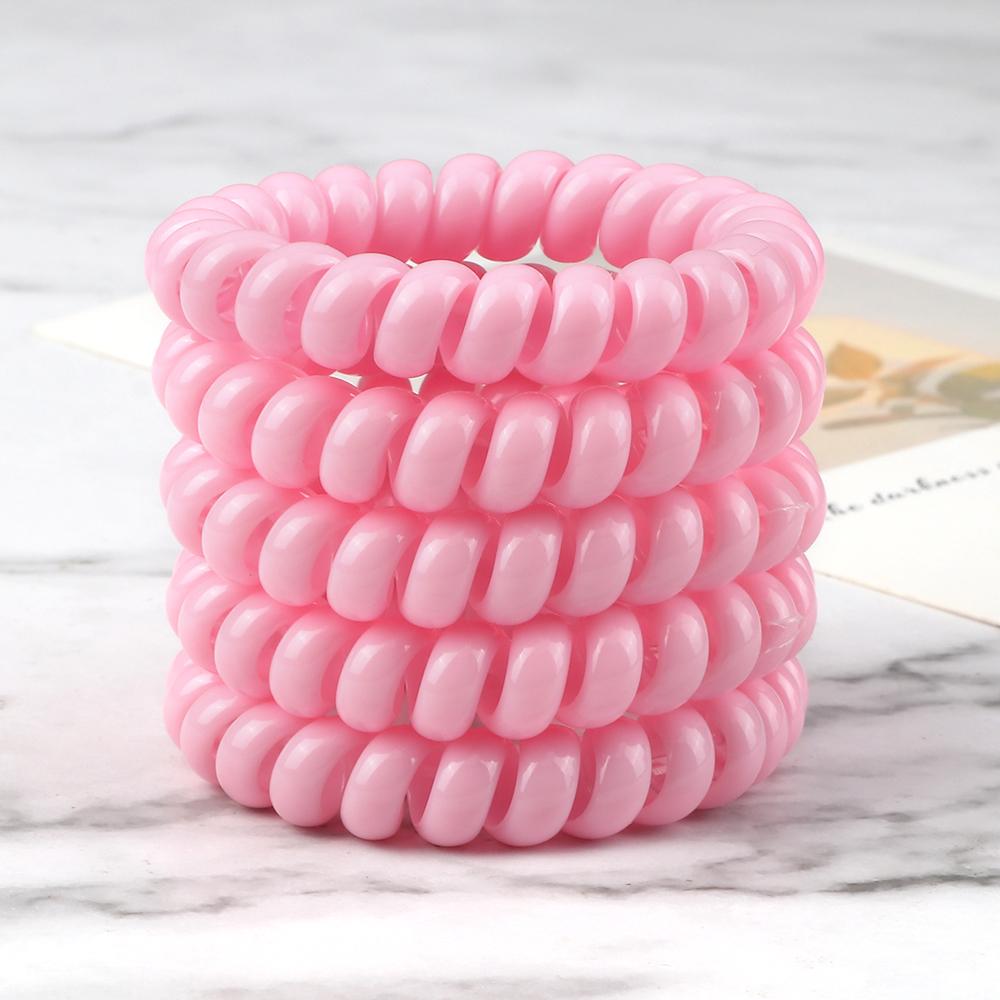 5 buc/set Elastic Culori Bomboane Fir de Telefon Simplu Benzi de Păr pentru Femei Coadă de Păr pentru Copii Fete Scrunchies Bandă de Păr Gumă Cadouri