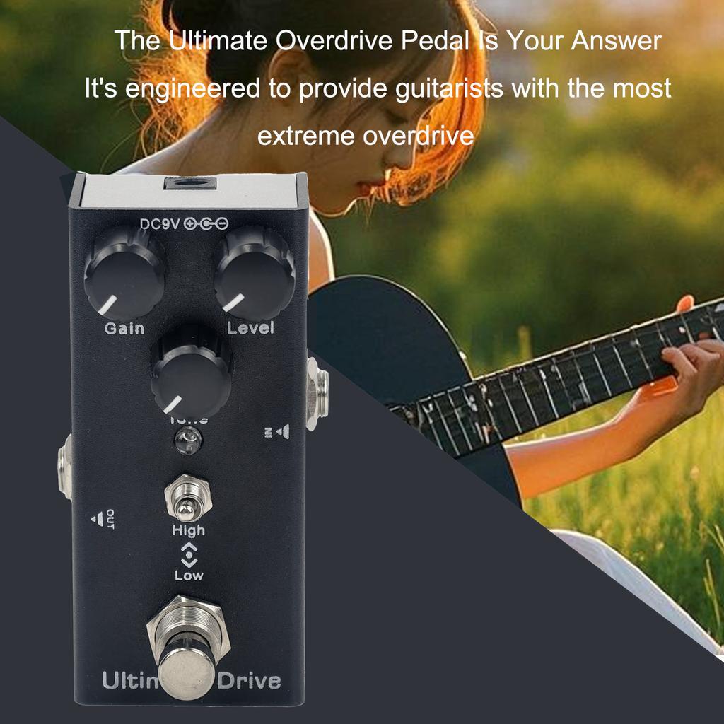 Electric Guitar Pedal Overdrive/ Distortion/Chorus/Delay/Tremolo Delay True Bypass, Durable Design for Versatile Tones