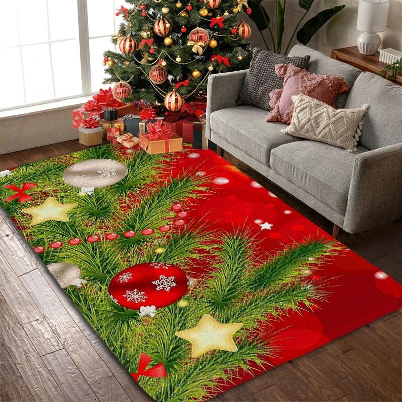

Рождественский ковер Мягкий ковер для гостиной Ковер для дивана Коврик для спальни Прикроватные коврики Водонепроницаемый Домашний декор 40X120CM (1.3X3.9FT