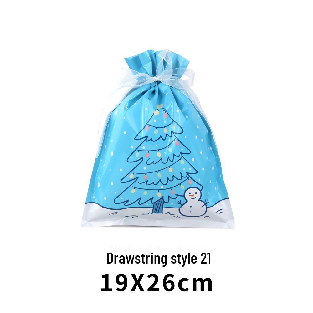 Exclusive Christmas Drawstring Gift Pouch - Festival Candy Bag in Stock