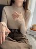 Women Lace Splicing Autumn Winter Sweater Solid Color Ruffled Stand Collar Knit Sweaters Loose Fit Casual Pullover Elegant Fashion Slim Fit Clothing