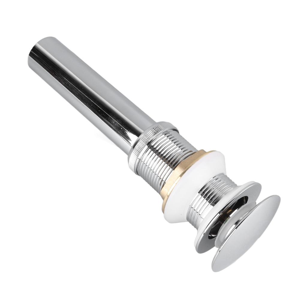 Bathroom Pop Up Drain Control Water Flow Copper Chrome Plating Bathroom Sink Drain Stopper