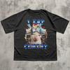 I Eat Cement Funny Cat Meme Tee Shirt Gift for Men and Women Stupid Gifts Ugly Shirts Unhinged T-shirt Cringe Men Clothing