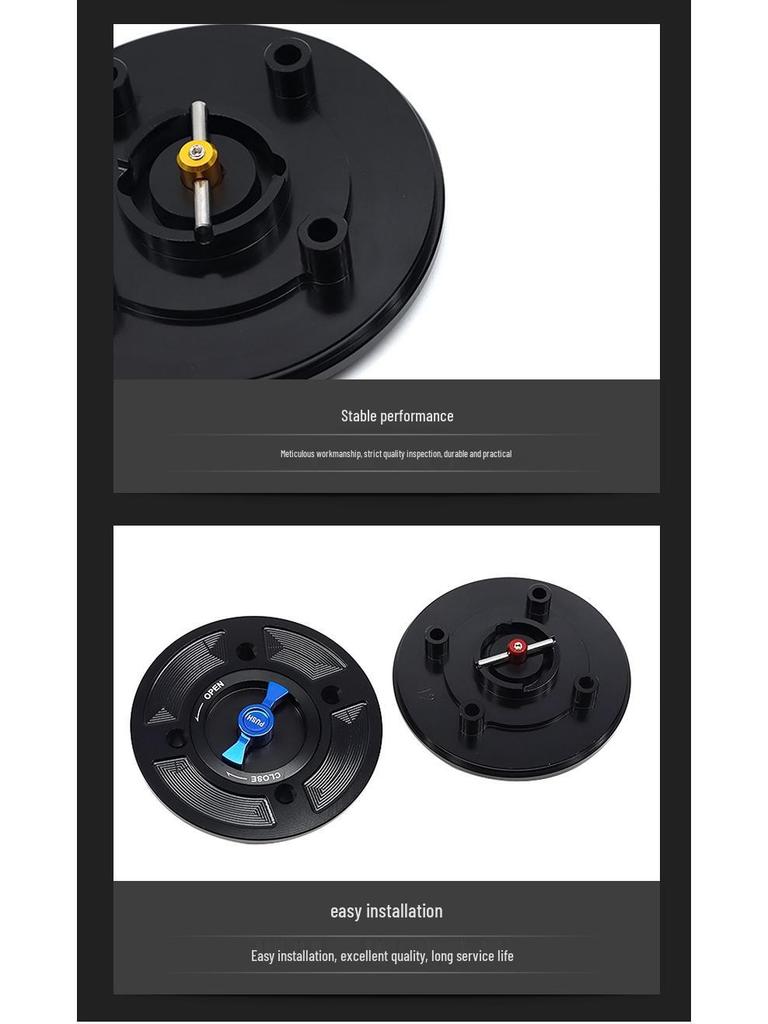 The SH-L6007 is a high-quality, durable aluminum alloy fuel tank cap designed for motorcycle modifications.