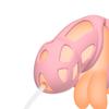 Soft silicone chastity cage pink cock cage lockable male chastity device belt 4size cock ring femdom 18+ adult sex toys for men.
