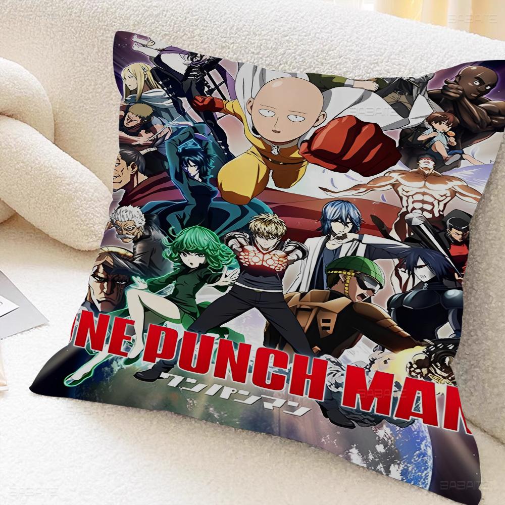 Anime One Punch Man Maple Design Cushion Cover Happy Autumn Harvest Decor Holiday Decorati Pillow Cover
