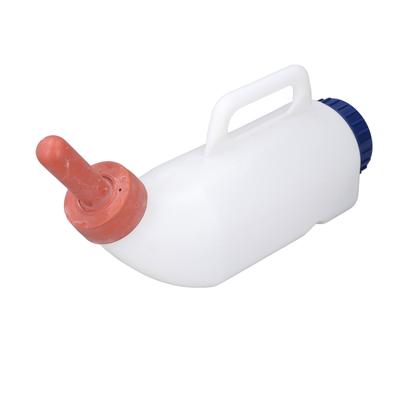 Kälber Tränflasche Silikonsauger PE 2L Auslaufsicher Kälber Milchtränker für Rinder Schafe