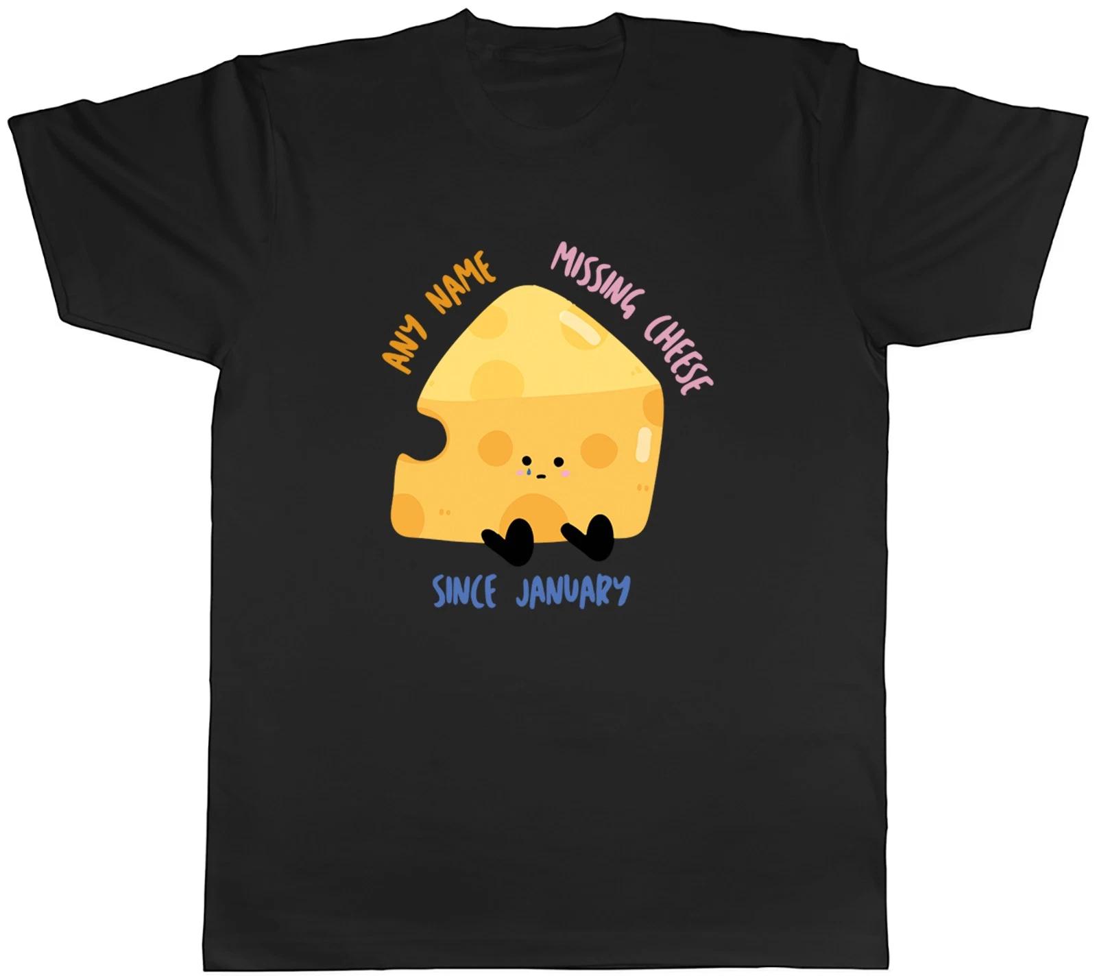 Personalised Veganuary Missing Cheese Since Mens T-Shirt Tee Gift Top XS