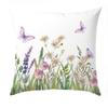 Spring Single Sided Printed Throw Pillow Covers Watercolor Daisy Text Home Living Room Bedroom Outdoor Decor Floral Cushion Case