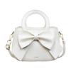 Bolso de Mujer Bolso de Hombro Cruzado Liso Bolso de Mano con Lazo