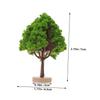 minkissy Miniature Model Tree Durable Artificial Plastic Road Trees for Architectural and Micro Trees 5-Piece Set, Dioramas, Models, Crafts,