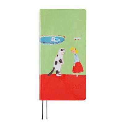 Hobonichi Techo 2025 Weeks English Edition Keiko You for Your Hard Aoki January Start Weekly Planner Left Slim Vertical Shibata/Thank Work, Mr.