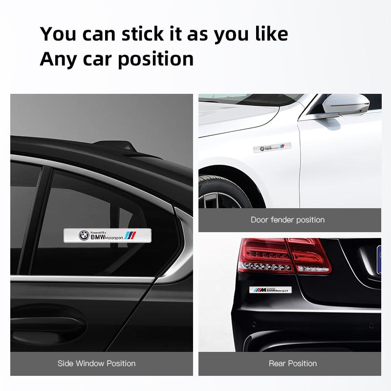 Car Styling Emblem Auto Fender Trunk Badge Stickers For BMW X1 X2 X3 X5 X4 X6 X7 iX3 F20 F10 F07 E70 E46 E90 E92 E60 Accessories cysh69
