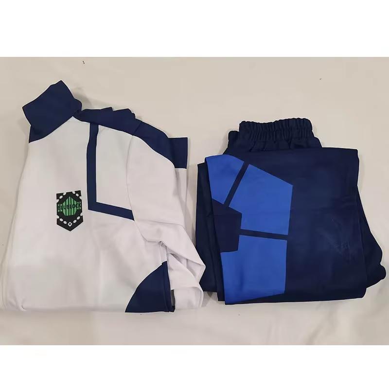 Anime Blue Lock Cosplay Costume Sportswear  Isagi Yoichi Football Jersey Uniform High School Outfit