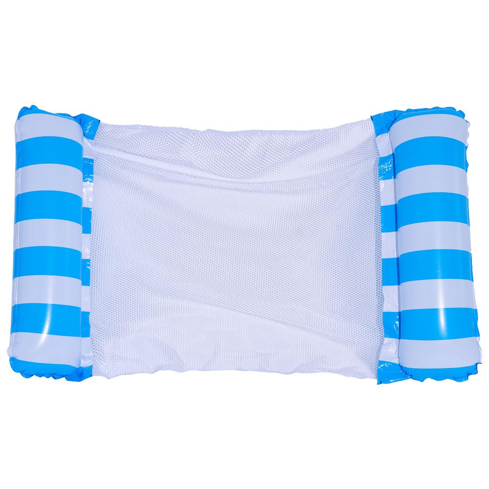 Inflatable Dual-Use Hammock Chair: Foldable Floating Lounge with Net and Backrest