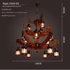 Oeny American Retro Industrial Boat Wood Chandelier