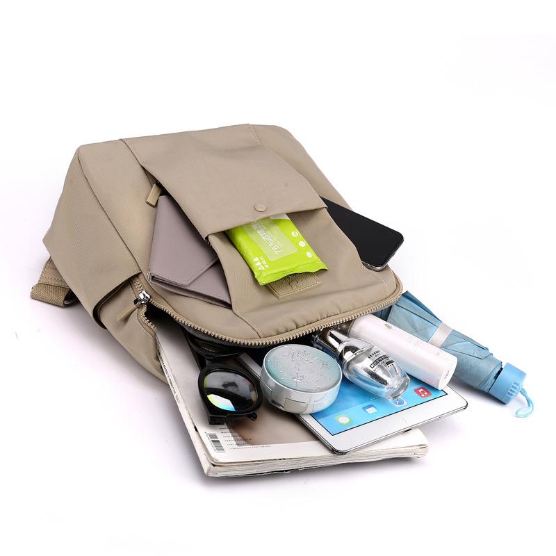 Backpack Women's Multi-layer Portable Backpack Trend Anti-splashing Nylon Bag Travel Travel Large Capacity Bag