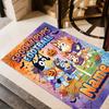 Spooky Pups Halloween Football Personalized Text Carpet Design for Foyer Decorate room Game Room Living Rooms Anti-slip Rug Office home decor