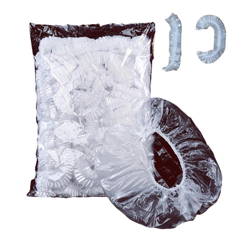 1pack(100pcs/pack) In-Stock Plastic Wrap Covers Elastic Mouth Wholesale Disposable Shower Cap Dust Covers