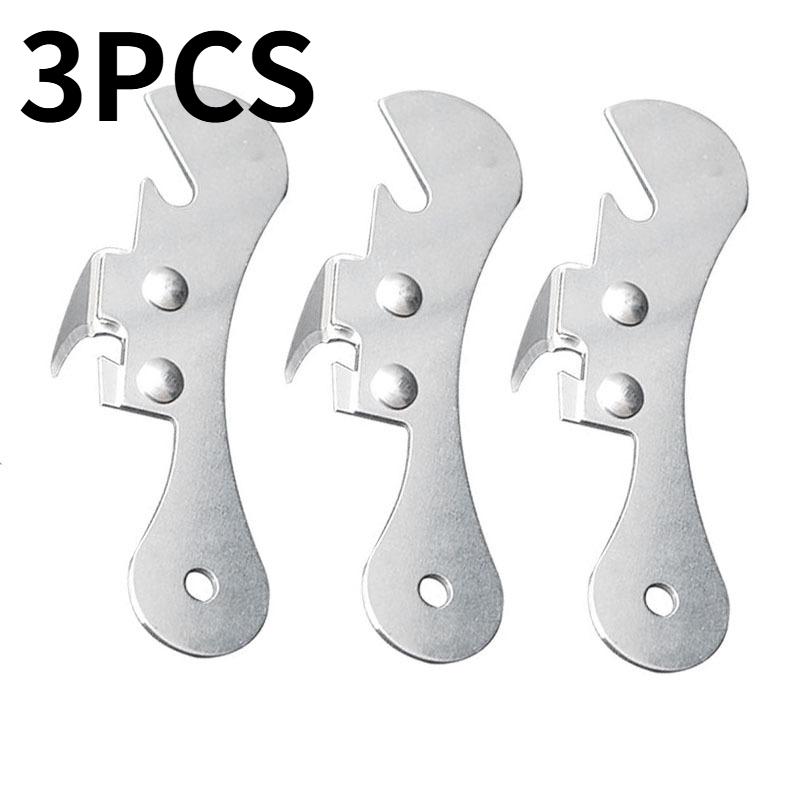 Multifunction Bottle Can Opener Stainless Steel Portable Bottle Jar Opener Household Can Opener Safety Side Cut Kitchen Gadget
