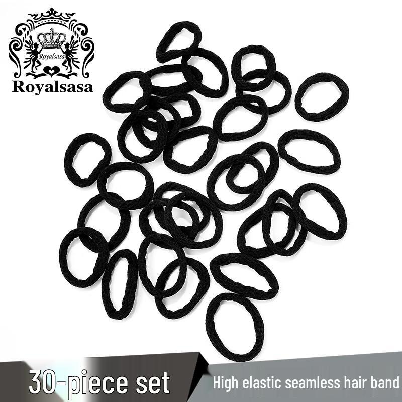 Royal Sasa Women s High Elastic Hair Ties (30-Pack) чёрный