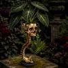 Unique Candy Dish Storage Gothic Skull Spine Planter, Resin Skeleton Planter Pot, Horror Halloween Indoor Outdoor Statue Flower Vase, Spooky