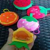 With Hook Fruit Coin Bag Watermelon Pluhs Coin Purse Plush Plush Wallet Pouch  For Kids